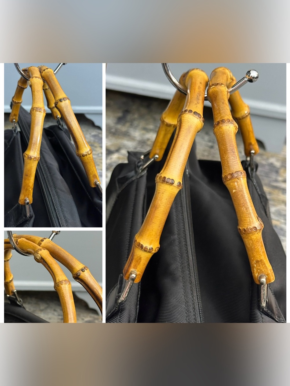 Gucci Tote Travel Bamboo Top Handle Bag - Picture 13 of 16